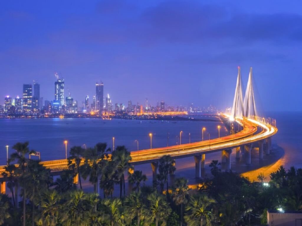 The Bandra–Worli Sea Link, officially called Rajiv Gandhi Sea Link.